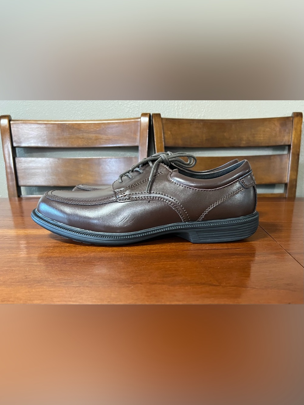 Nunn Bush Men's Bourbon Street Moc Toe Oxfords Smooth Leather Shoes Office Wear - Picture 2 of 11